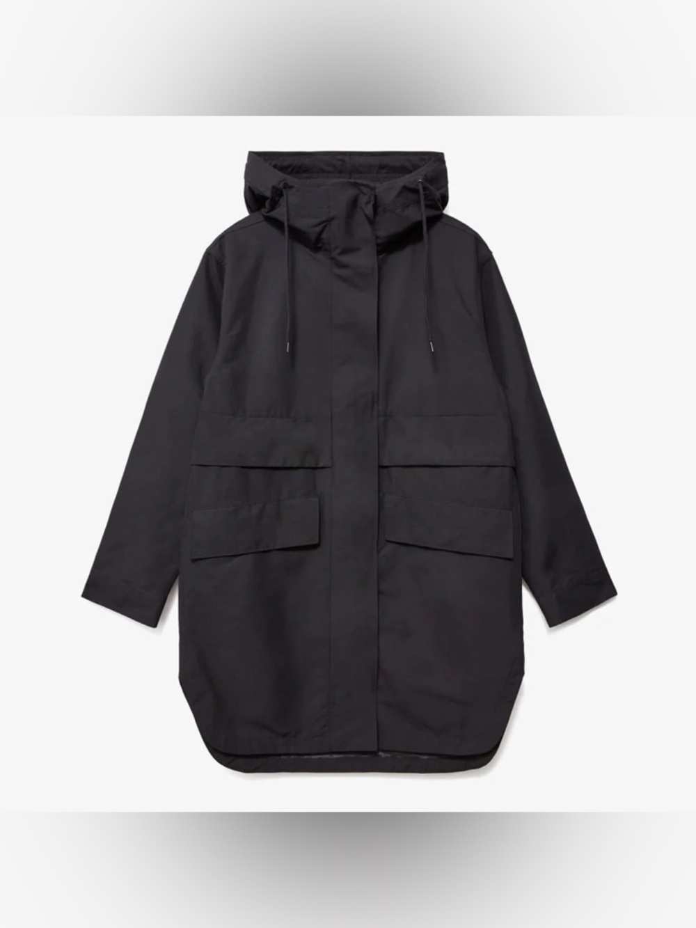 Everlane The Anorak Waterproof Rain Jacket Black Size Medium Lightweight - Picture 5 of 13
